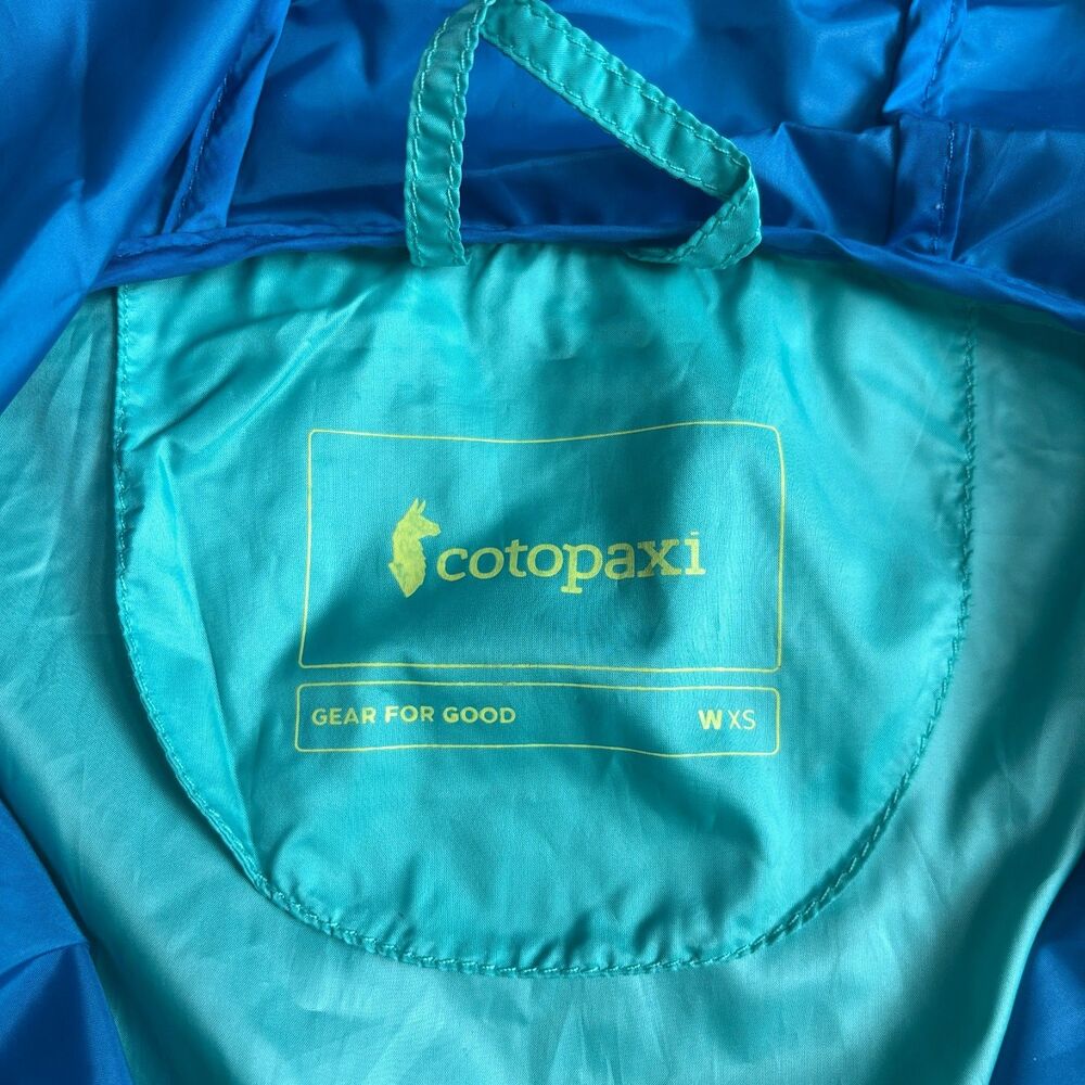 Cotopaxi Teca Technical Windbreaker Jacket Women's XS Blue Hooded Packable *READ - Picture 5 of 10